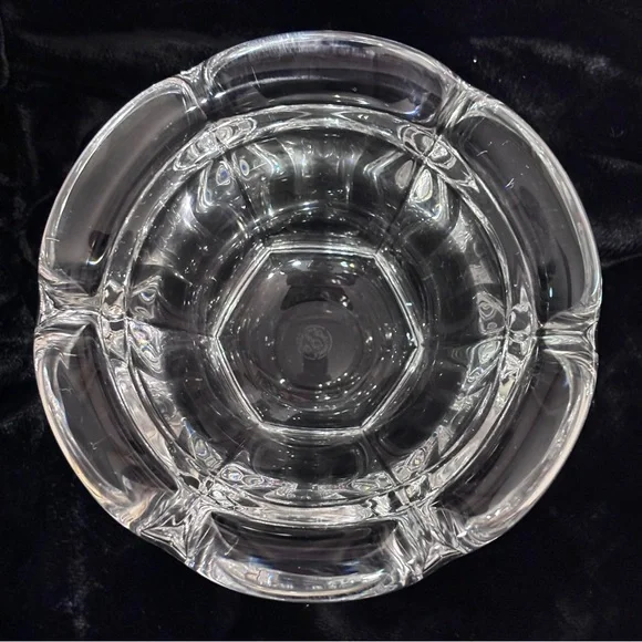 BACCARAT Clear Crystal Harcourt Missouri Jam Jar Bowl VINTAGE Decor